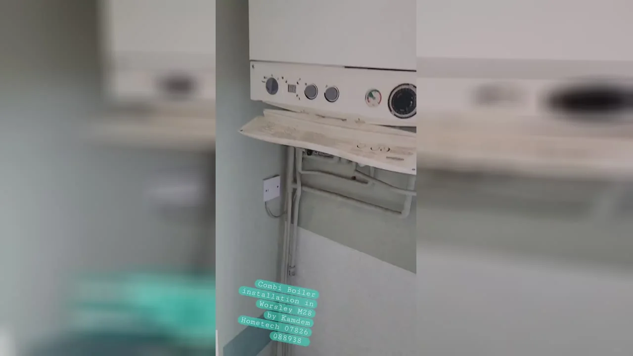 Combi boiler installation in Worsley Manchester M28 by Kamdem HomeTech