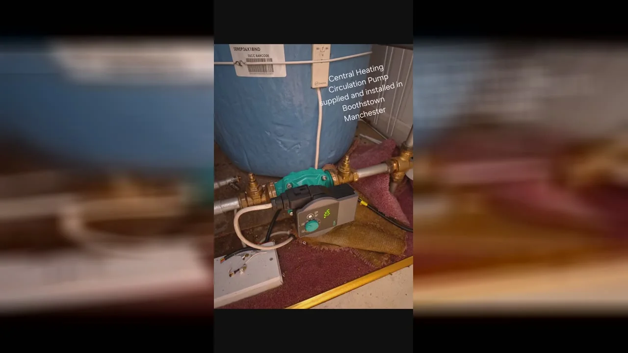 Central heating circulation pump installed in Boothstown Manchester by Kamdem HomeTech